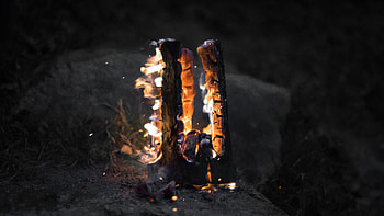 Bonfire, Coals, Miscellanea, Miscellaneous, Firewood HD wallpaper