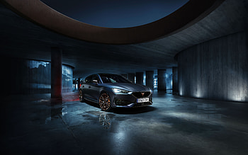 Cupra Leon VZ Cup, , headlights, 2022 cars, night, 2022 Cupra Leon, Cupra HD wallpaper