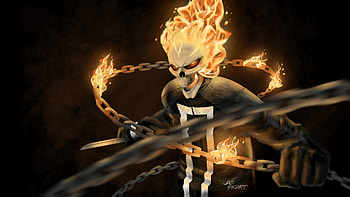 Ghost Rider Agents Of SHIELD Art, ghost-rider, superheroes, artist, artwork, digital-art, deviantart HD wallpaper