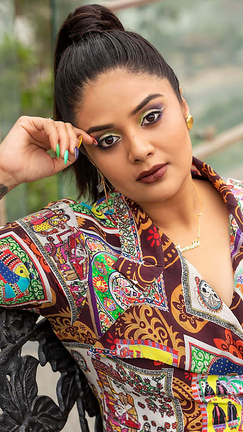 Sreemukhi, telugu actress, anchor HD phone wallpaper