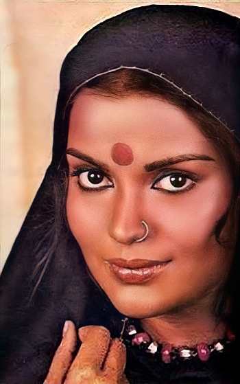 Zeenat Aman, nose, lip, Bollywood3 HD phone wallpaper