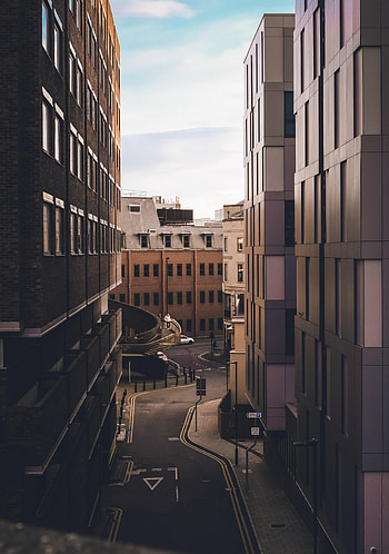 Cities, Sky, Building, Road, Markup, Street HD phone wallpaper