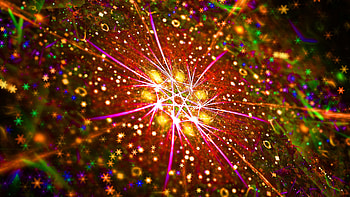 Abstract, Bright, Multicolored, Motley, Pattern, Fractal, Glow HD wallpaper