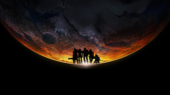 Halo, soldiers, video game, silhouette HD wallpaper