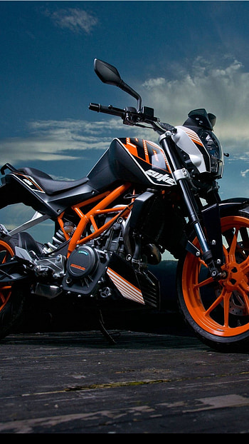 Ktm Rc 390, Beautiful, Clouds, Background HD phone wallpaper