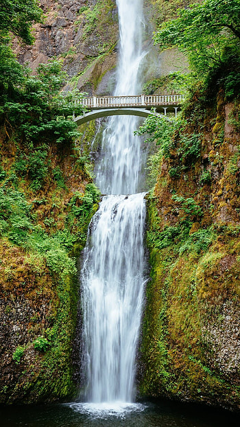 Captivating waterfall , Serene nature scenes, Breathtaking beauty, Tranquil ambiance HD phone wallpaper