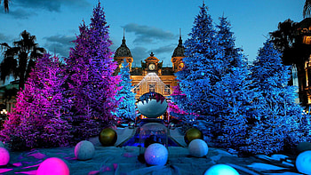 Cities, Christmas Tree, Monte Carlo, Monaco, Principality Of Monaco HD wallpaper