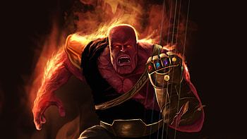 Avengers Endgame Thanos Infinity Gauntlet, avengers-endgame, thanos, superheroes, artwork, 2019-movies, movies, behance HD wallpaper