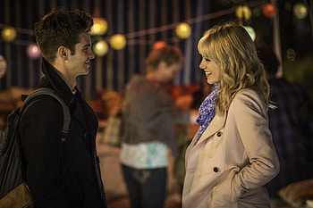 Emma Stone, Spider-Man movies, Peter Parker, Andrew Garfield HD wallpaper