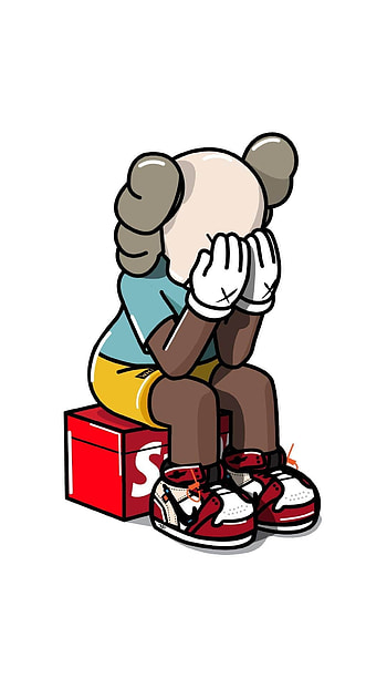 Artistic KAWS touch, Expressive , Creative masterpiece, Pop culture art HD phone wallpaper
