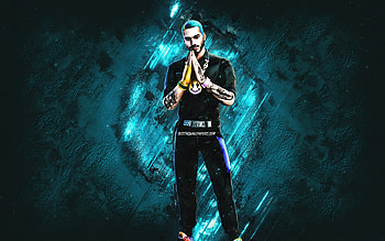 Fortnite J Balvin Skin, Fortnite, main characters, blue stone background, J Balvin, Fortnite skins, J Balvin Skin, J Balvin Fortnite, Fortnite characters HD wallpaper
