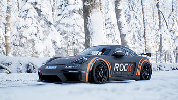 Porsche 718 Cayman GT4 Clubsport, Race of Champions (ROC) HD wallpaper