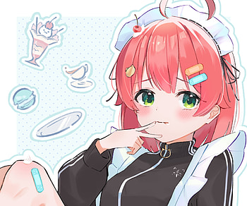 Sakura Miko, hololive, Sakura Miko, Anime, Virtual Youtuber HD wallpaper