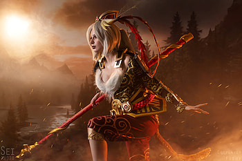 Darya Kravets Dota 2 Cosplay , dota-2, games, cosplay, dota HD wallpaper