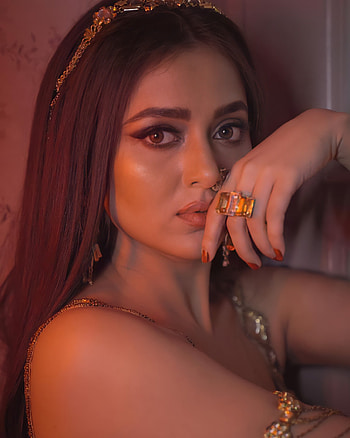 Tejiswini prakash, eye, hair HD phone wallpaper