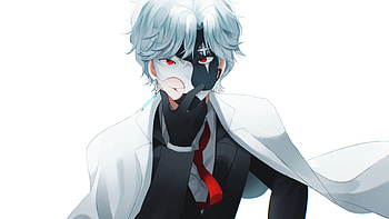 Dottore With Face Mask In White Background Genshin Impact copy HD wallpaper