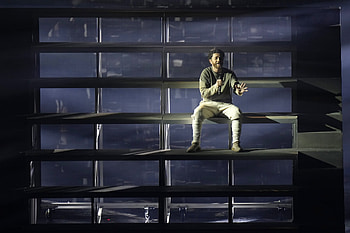 Nadir Rustamli, Dark stair performance, Eurovision contest HD wallpaper
