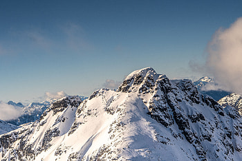 Nature, Mountains, Vertex, Top, Height, Snow Covered, Snowbound, Slope HD wallpaper