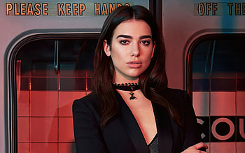Dua Lipa, British singer, hoot, portrait, black suit, Dua Lipa hoot, popular singer, British star HD wallpaper