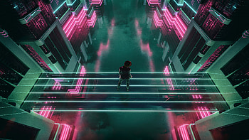 Overlook Crossing , artist, artwork, digital-art, scifi, artstation HD wallpaper