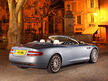 Sports, Auto, Houses, Aston Martin, Cars, Wood, Tree, Lamp, Lantern, Side View, Style, Street, 2004, Db9, Monument HD wallpaper
