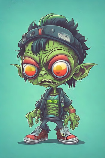 Zombie, cartoon HD phone wallpaper