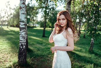 Girl Outdoors In Nature, girls, model, outdoors HD wallpaper