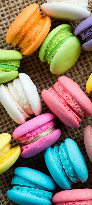 Food and macaron fusion, Elegant and aromatic, Sweet indulgence, Delectable and delightful HD phone wallpaper