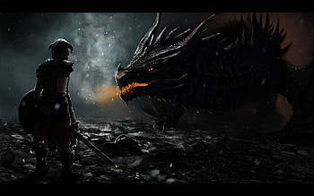 Skyrim, Video Games, Dragon, Dragonborn HD wallpaper