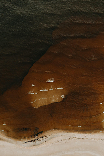 Nature, Water, Beach, Sand, View From Above HD phone wallpaper
