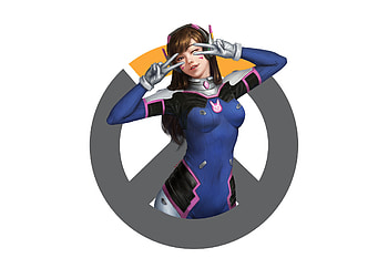 D.VA, overwatch, online game, cute girl HD wallpaper