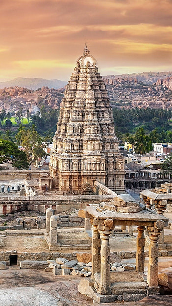 Virupaksha Temple, India HD phone wallpaper