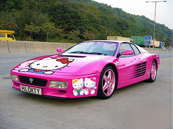 Hot pink Ferrari for hot girls, 2011, car, 11, ferrari, 10 HD wallpaper