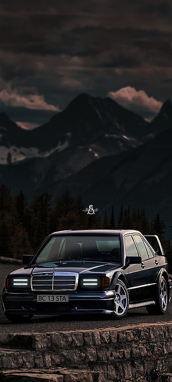 190e, tuning, car, mercedes, wheel, amg, w124, w201, drift HD phone wallpaper