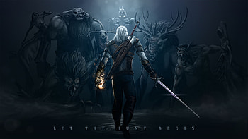 the witcher 3, wild hunt, monsters, art, warrior HD wallpaper