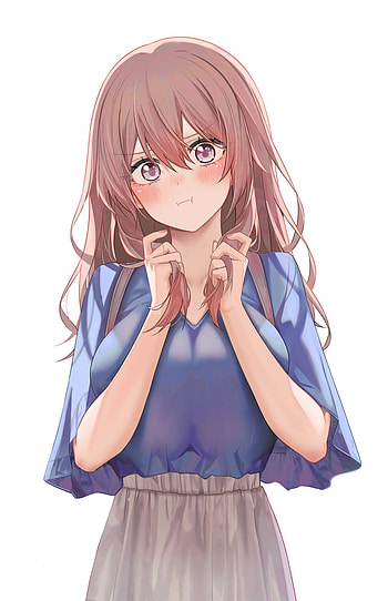 Pout, cosplay, anime_girl, anime HD phone wallpaper