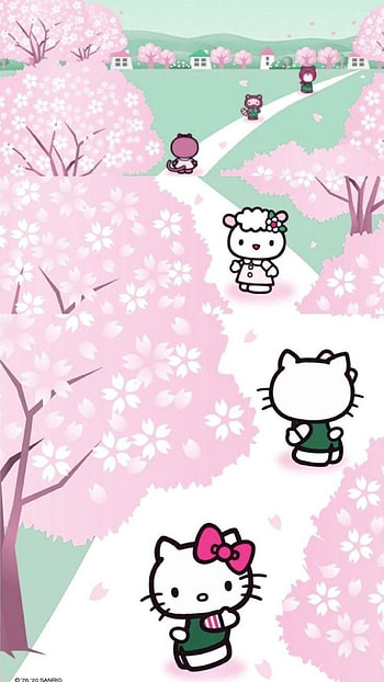 hello kitty 2, aesthetic, pink, japan, cute, hellokitty, sanrio HD phone wallpaper