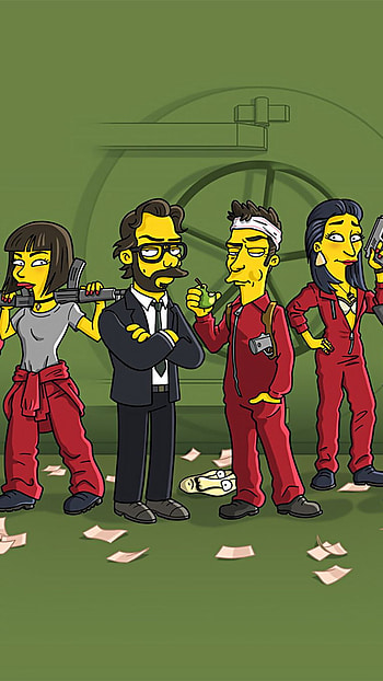 Money Heist, mimic characters HD phone wallpaper