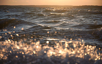 Nature, Sea, Bubbles, Waves, Foam HD wallpaper