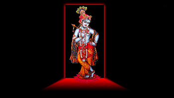 pics gods black and red lord krishna background HD wallpaper