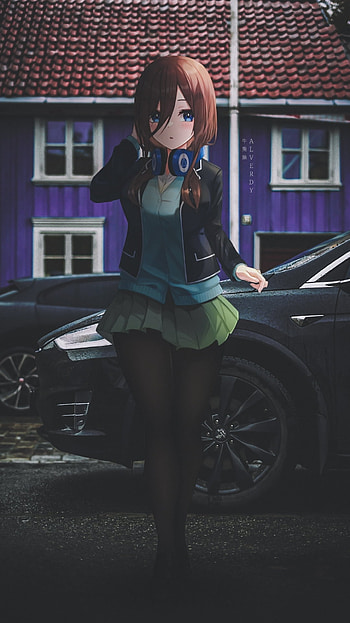 Miku Nakano, anime x reality, the quintessential quintuplets, anime aesthetic, anime , go-tobun no hanayome, anime HD phone wallpaper