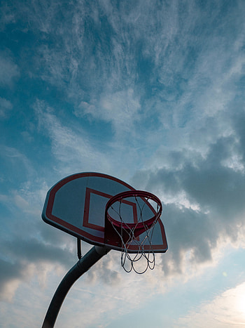 Sports, Sky, Basketball, Basketball Hoop, Basketball Ring, Basketball Net, Basketball Grid HD phone wallpaper