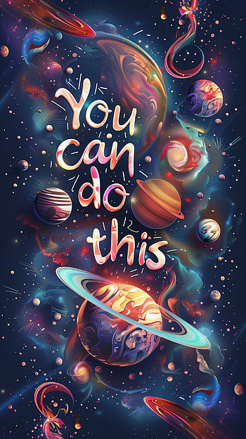 Cosmic Motivational You Can Do This , motivational, inspirational, you can do this HD phone wallpaper