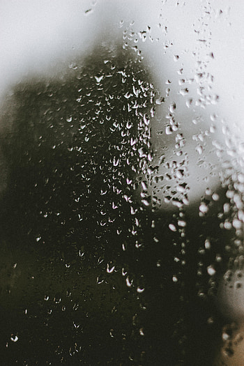 Rain, Drops, Macro, Wet, Glass HD phone wallpaper
