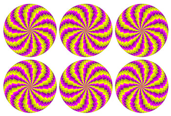 SIX SPINNERS, hypnotic, illusion, 3d, optical HD wallpaper