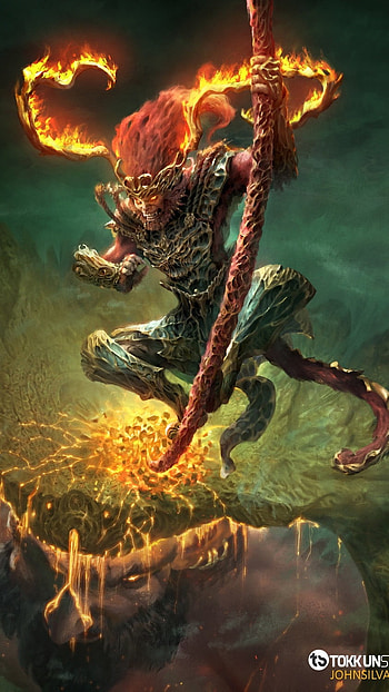 Monkey King, Demon Slayer HD phone wallpaper