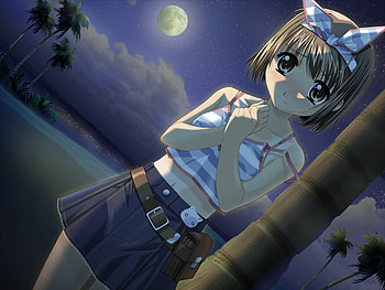 standing in the moonlight!!!!, sexy, , anime, other, hot, cool, girls, nice HD wallpaper