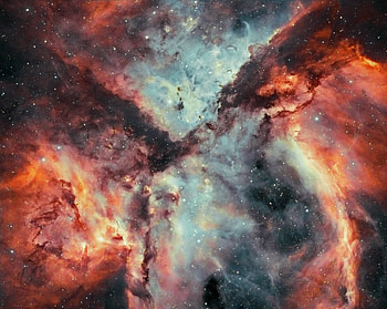 Stars, Gas, and Dust Battle in the Carina Nebula, galaxies, nebula, fun, space, cool, stars HD wallpaper
