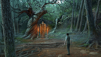 Concept Art: The Forest, video game, Hogwarts Legacy HD wallpaper