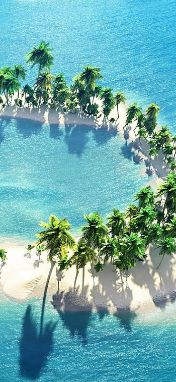 Exotic island paradise, Pristine shores, Unforgettable beauty, Tropical haven HD phone wallpaper